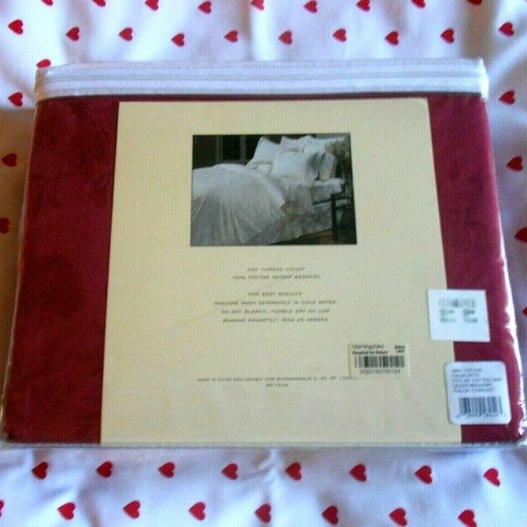 BLOOMINGDALE'S CLASSIQUE CHARLOTTE Queen Bed Skirt 100% 330 THC Cotton Sateen - Picture 2 of 4